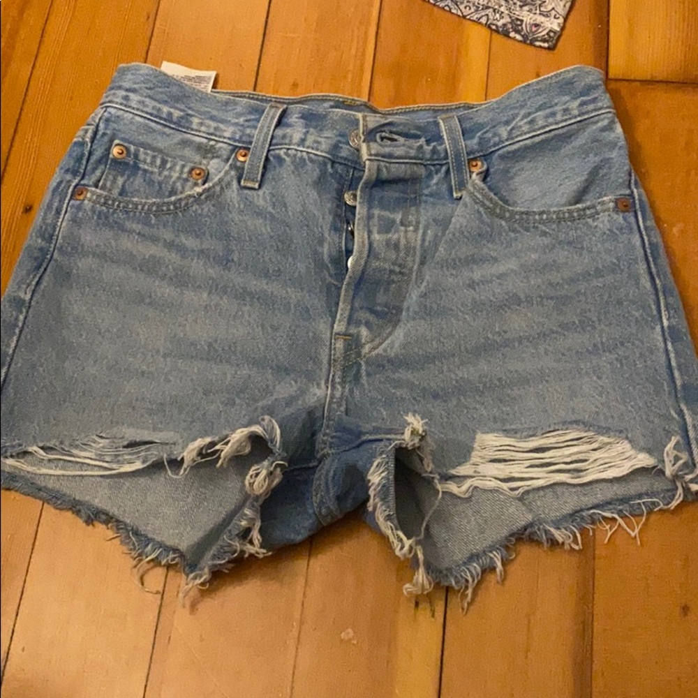 Levi 501 denim shorties